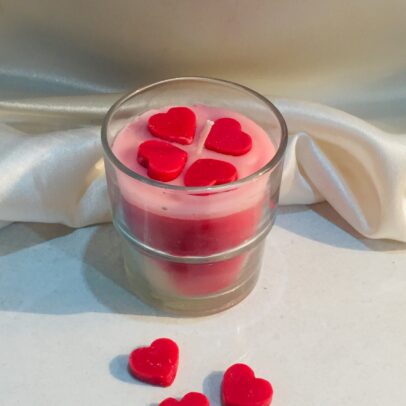 heart jar candle